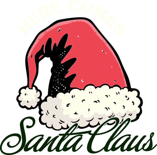 Here Comes Santa Claus Lyric T-Shirt