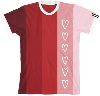6 Hearts Striped Jersey