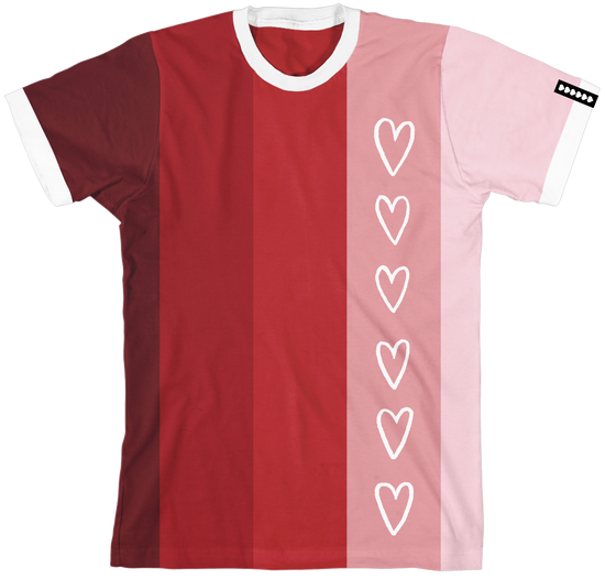 6 Hearts Striped Jersey