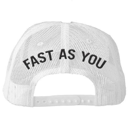 Fast As You White Trucker Hat