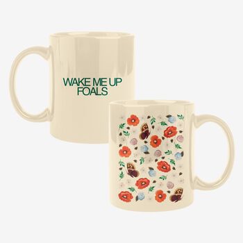 Wake Me Up Floral Mug