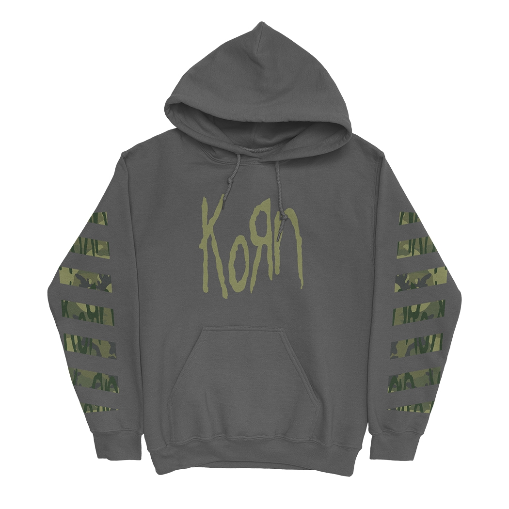 Camo Korn Pullover Hoodie (S) Warner Music Official Store
