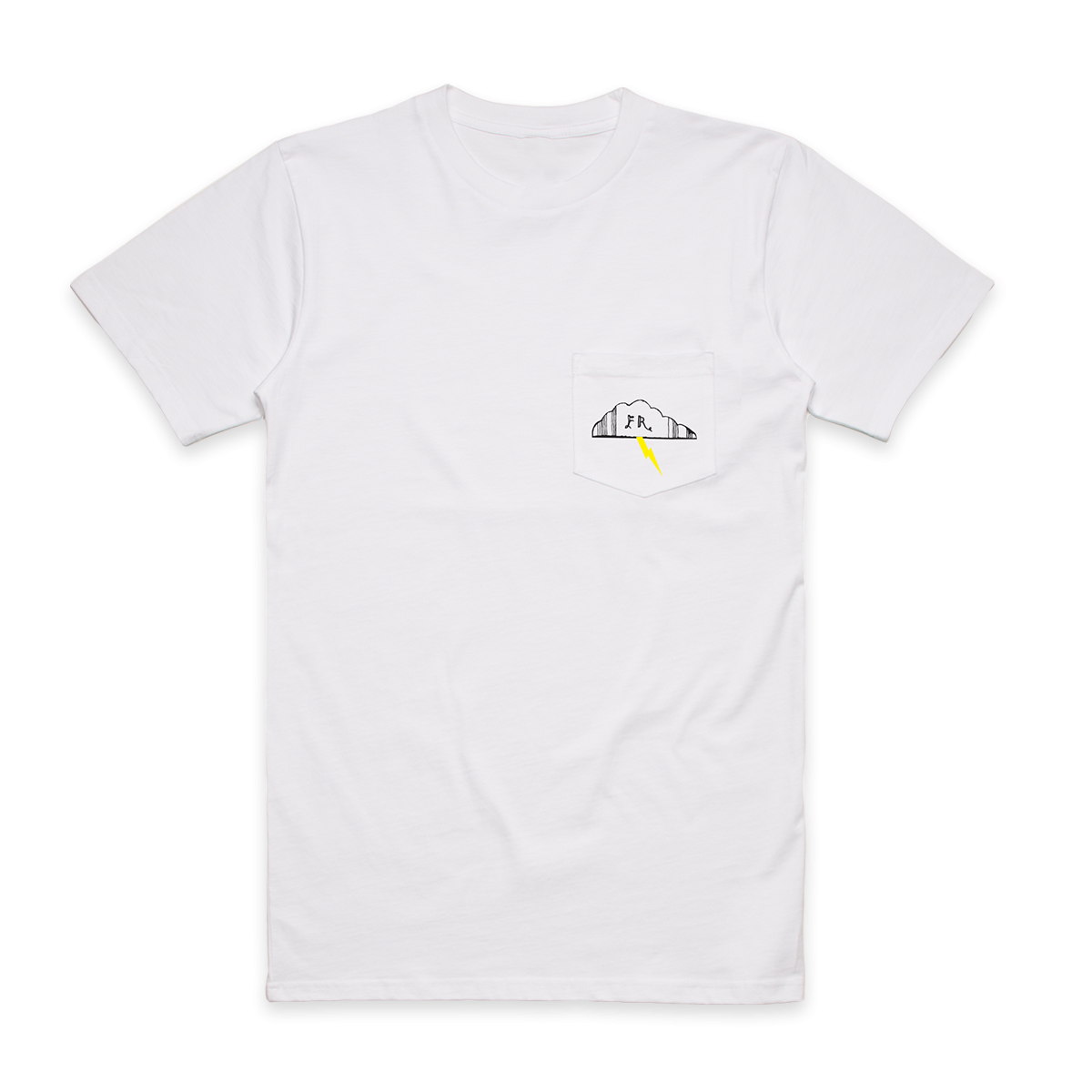 Sing The Greys Lightning Bolt Pocket T shirt White